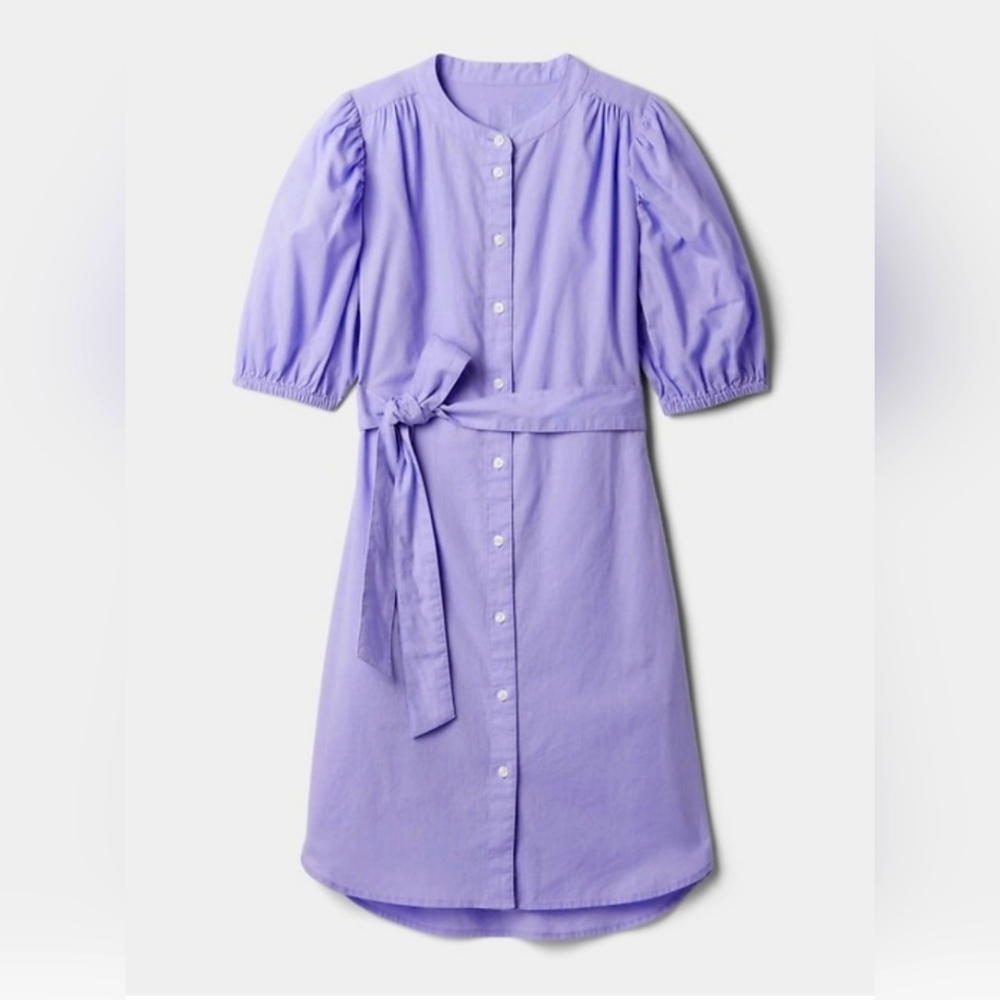 Sold NEW Gap Linen-Cotton Puff Sleeve Mini Shortdress